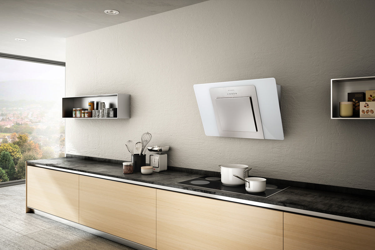 City white lifestyle wall cooker hood