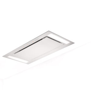 Faber Heaven Glass 3.0 Slim 90cm White Glass Ceiling Cooker Hood