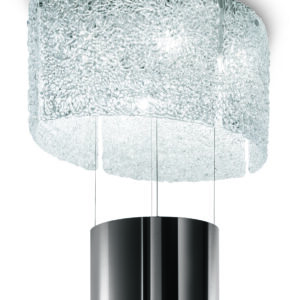 Faber Nest Plus 41cm Stainless Steel and Glass Island Hood
