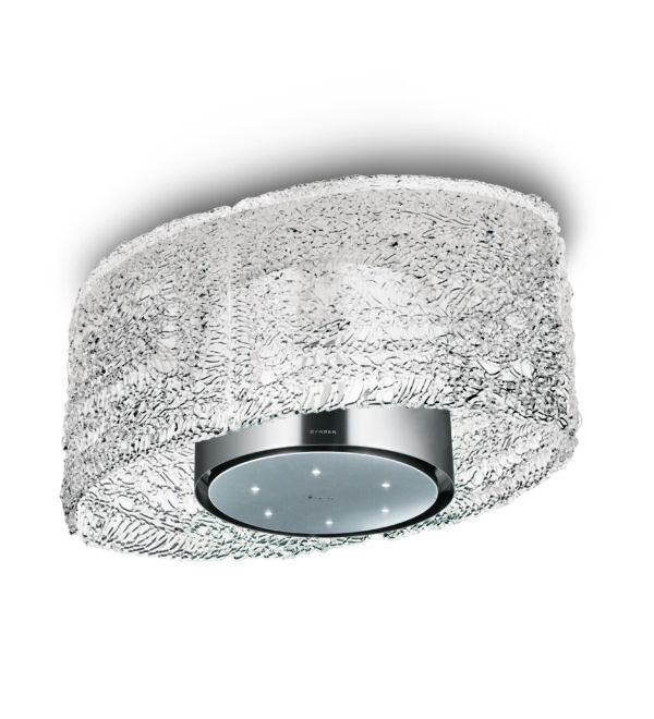 Faber Nest Plus 41cm Stainless Steel and Glass Island Hood - Image 2